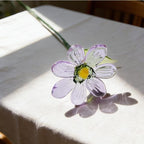 Handgeblasene Glasgänseblümchen – Lavendelviolett