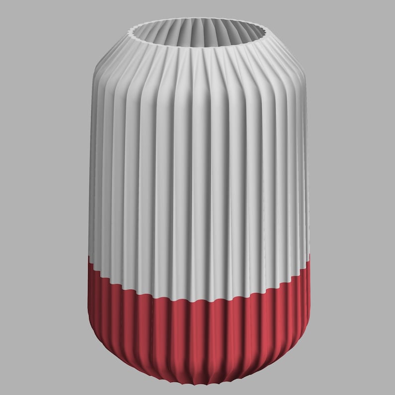 Vase Opal wasserfest 3 Größen Schnitt- & Trockenblumen 3D Druck