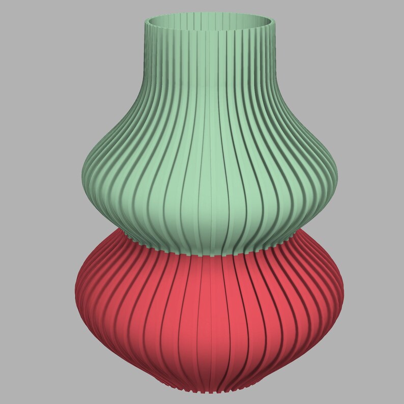3D-gedruckte Vasen, wasserdicht – erhältlich in 3 Größen und mehreren Farben.