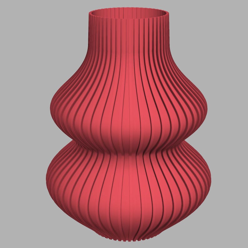 3D-gedruckte Vasen, wasserdicht – erhältlich in 3 Größen und mehreren Farben.