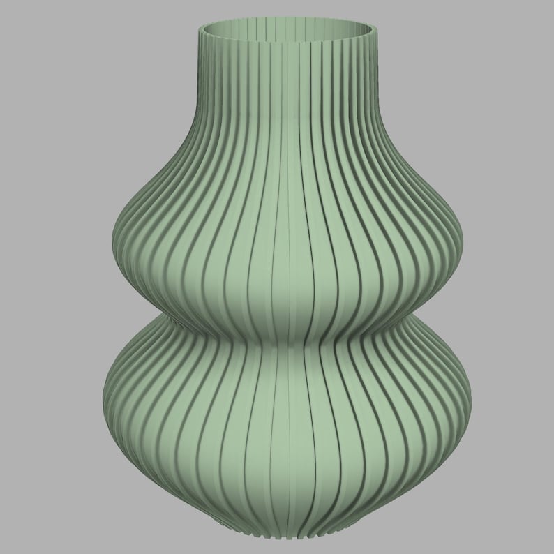 3D-gedruckte Vasen, wasserdicht – erhältlich in 3 Größen und mehreren Farben.