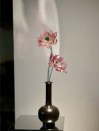 30 cm große Lotusblume aus Glas, Kristalllotus-Dekoration, Wohnaccessoire
