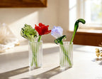 Glasblumenstrauß Geburtsmonat Miniatur handgefertigt Wohnkultur