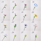 Handgefertigter Glasstrauß – 20 cm Glasvase, Wohndekoration