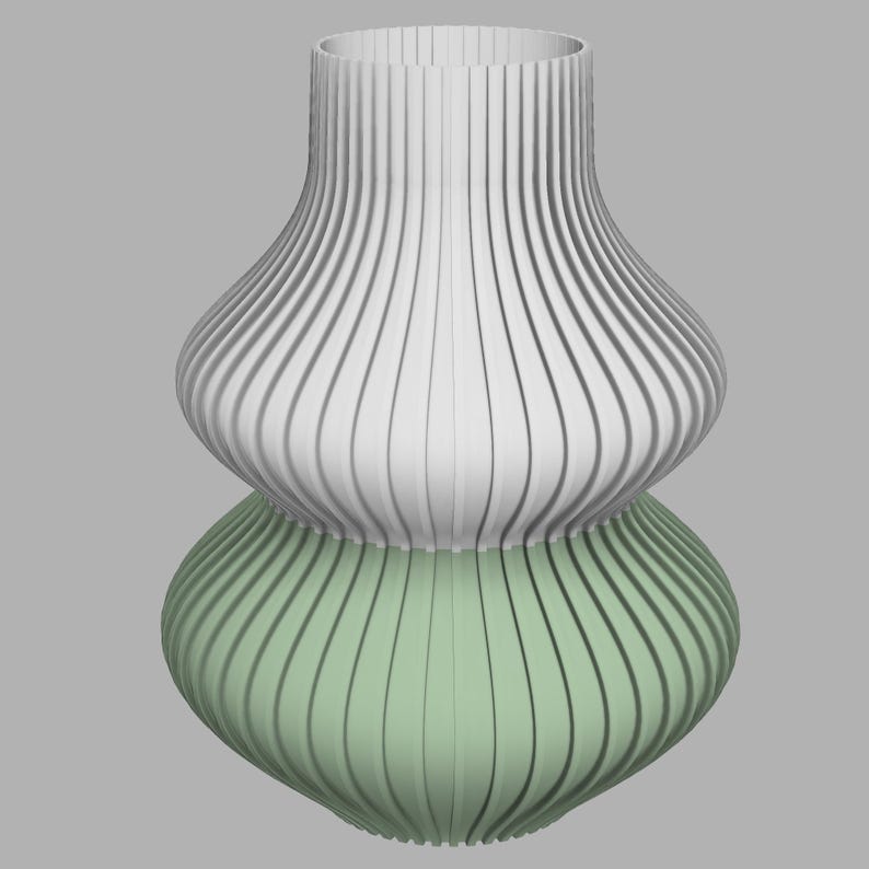 3D-gedruckte Vasen, wasserdicht – erhältlich in 3 Größen und mehreren Farben.
