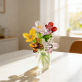 Glasblumenstrauß Geburtsmonat Miniatur handgefertigt Wohnkultur