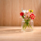 Handgefertigte Glasvasen-Dekorationen, Glasblumensträuße