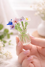 Handgefertigte Glasvasen-Dekorationen, Glasblumensträuße