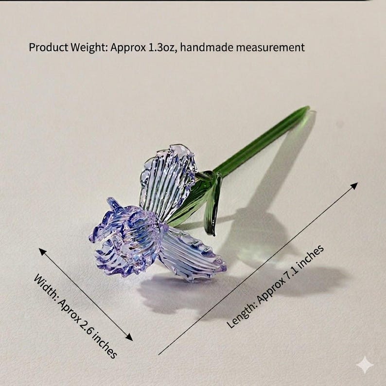 Glas Blumenvase mit Ewigblume, elegantes Blumendekor, Beileid Geschenk
