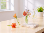 Mundgeblasene Glasblumen, Wohndekoration