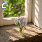 Mundgeblasene Glasblume Mini Skulptur, Auswahl Blüte, Wohnkultur Geschenk