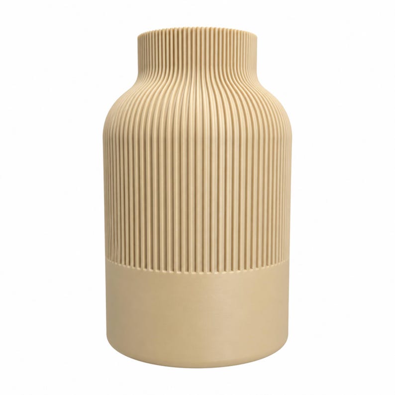 Moderne 3D-gedruckte Vase – matte Oberfläche, 16 cm/22 cm