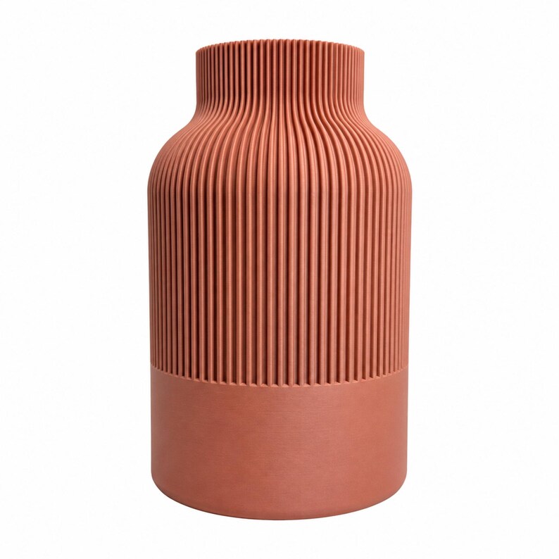 Moderne 3D-gedruckte Vase – matte Oberfläche, 16 cm/22 cm
