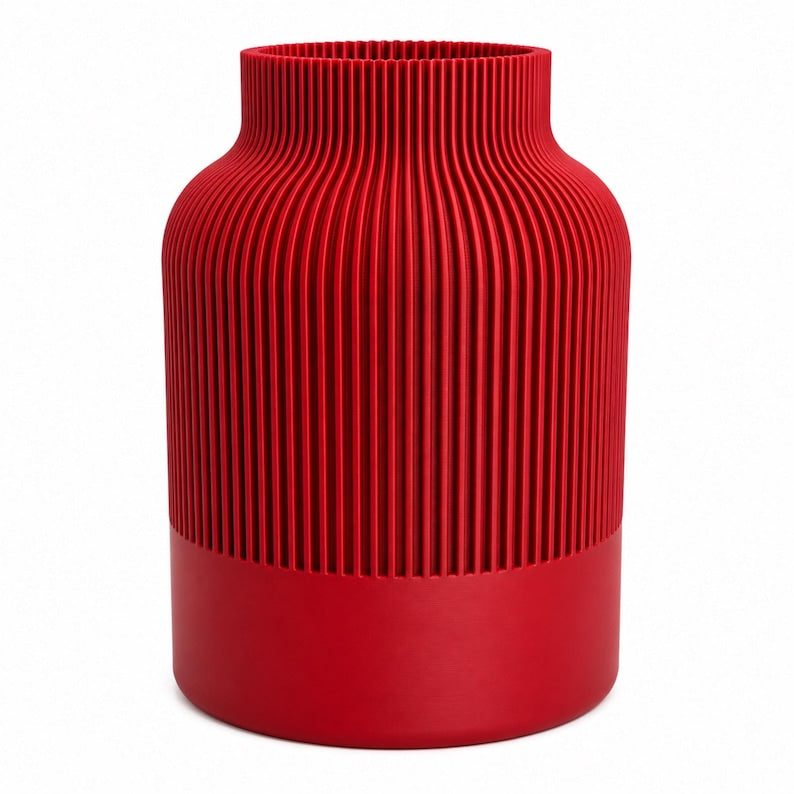 Moderne 3D-gedruckte Vase – matte Oberfläche, 16 cm/22 cm