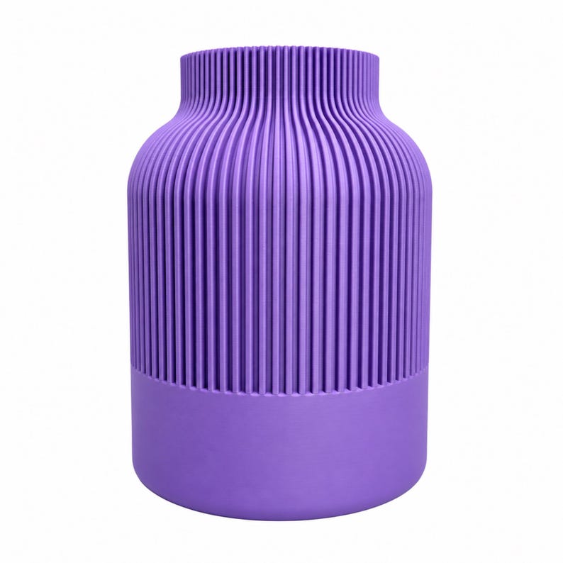 Moderne 3D-gedruckte Vase – matte Oberfläche, 16 cm/22 cm