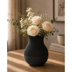 Moderne 3D-gedruckte Vase | Matte Oberfläche | 17,6 cm