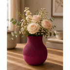 Moderne 3D-gedruckte Vase | Matte Oberfläche | 17,6 cm