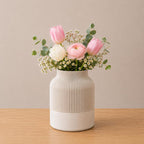 Moderne 3D-gedruckte Vase – matte Oberfläche, 16 cm/22 cm