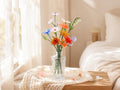 Handgefertigte Glas Geburtsmonat Blume, Drahtstiel Blumenstrauß, Zeitloses Andenken