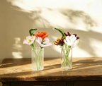 Mini-Glasstrauß mit Vase, Wohndekoration