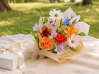 Handgefertigte Glas Geburtsmonat Blume, Drahtstiel Blumenstrauß, Zeitloses Andenken