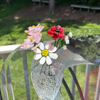 Handgefertigter Glasstrauß – 20 cm Glasvase, Wohndekoration