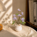 Osmanthusblüten aus Glas, handgefertigtes Blumenarrangement, Geburtsmonatsblume