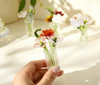 Mini-Glasstrauß mit Vase, Wohndekoration